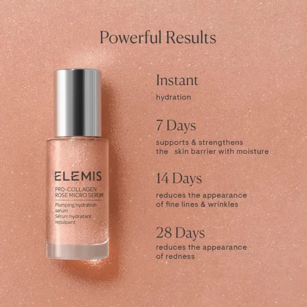 🌸 ELEMIS PRO-COLLAGEN ROSE MICRO SERUM - Picture 4 of 13